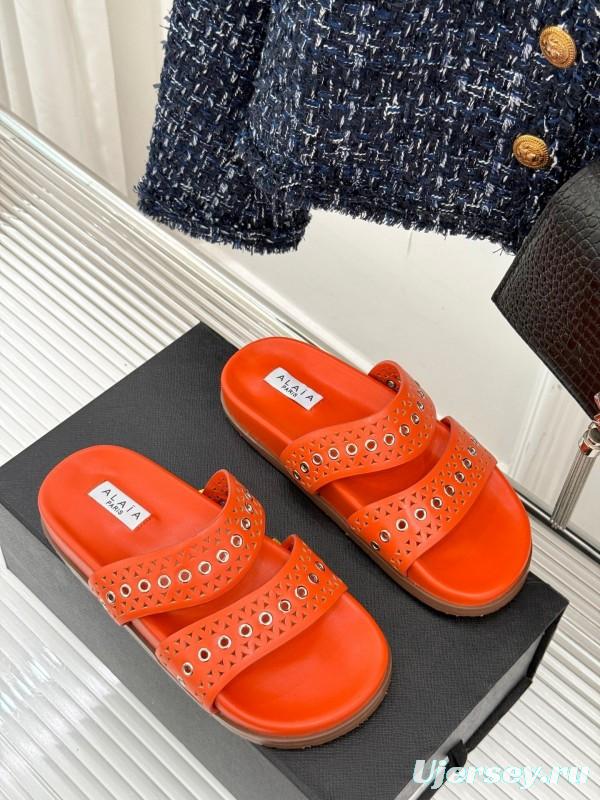 Alaia Spring Summer 2025 Laser-Cut Casual Sandals - KFY00260