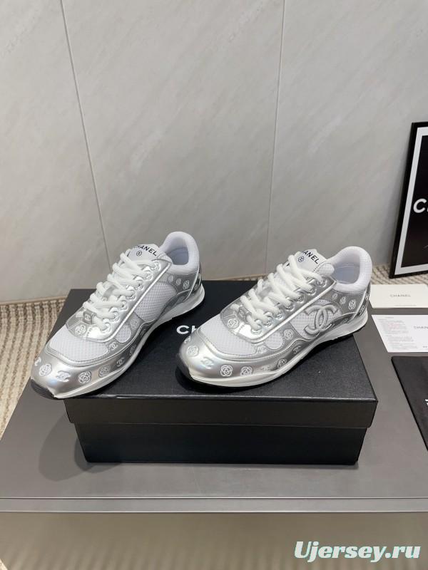 Chanel Silver Horn King II Casual Series Sports Shoes - KFY00330
