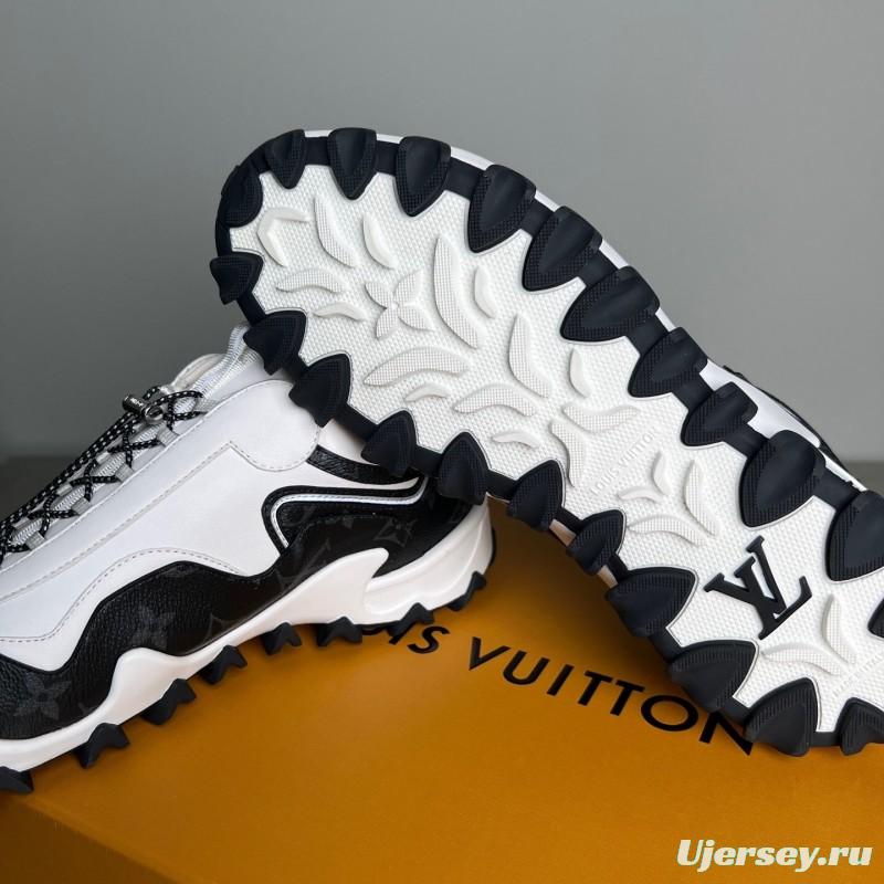 Louis Vuitton Lv RUSH Calfskin Metal LV Circle Accessory Slip-Resistant Low-Top Casual Lifestyle Shoes - YC