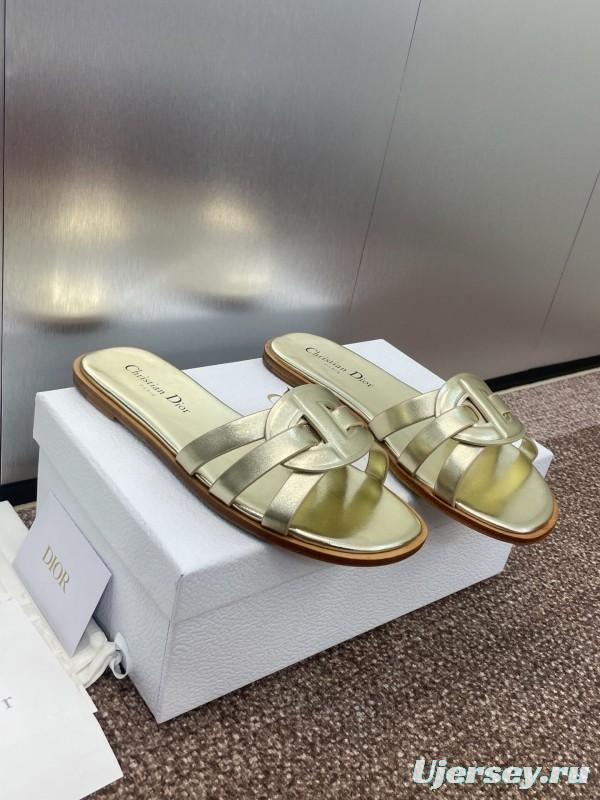 Dior D-Club Jelly Color Hollow Layered Cross-Strap Women Sandals - KFY00280