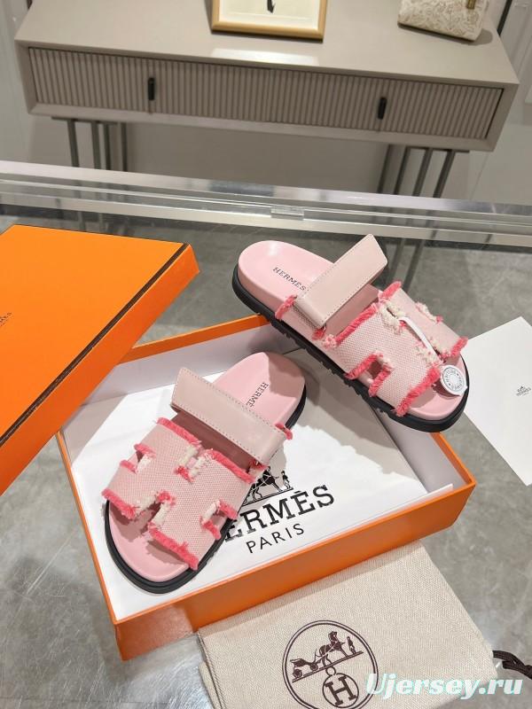 H Sandals 2025SS Latest Official Weaving Tassel Slides - LY00270