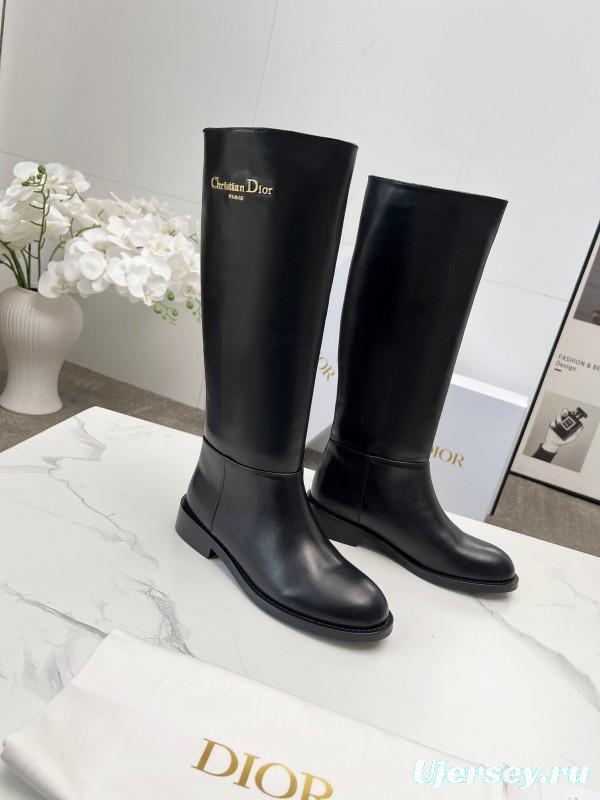 Dior 2025/SS Retro British Style Brogue New Knight Boots - LY00460