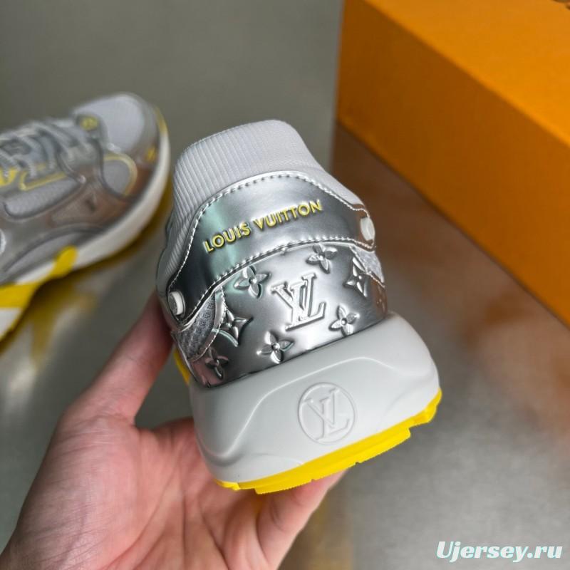 L v Olympia Round Toe Lace-Up Low Top Casual Lifestyle Shoes - YC