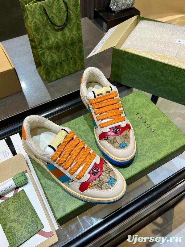 Gucci Distressed Sneakers 2025 SS Collection with Retro Design and Comfort Features - AS00270