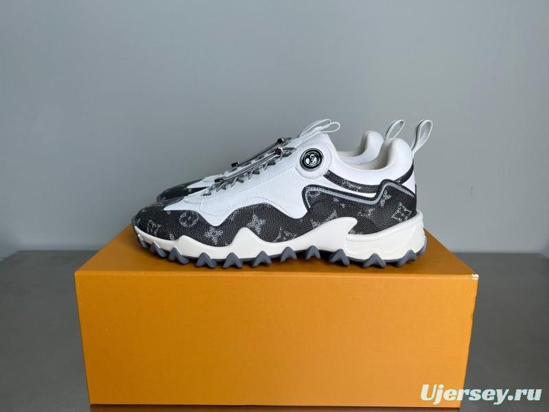 LV RUSH Calfskin Metal LV Circle Accessory Slip-Resistant Low-Top Casual Lifestyle Shoes - YC