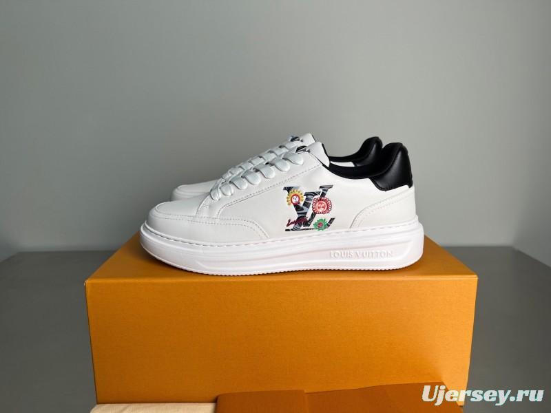 Lv Beverly Hills Low Top Fashion Sneakers Unisex Couple - YC