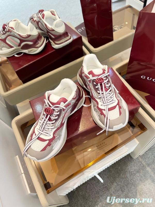 Gucci 2025 SS Collection 2.0 Sneakers with Reflective Stripes and Retro Design - AS00450
