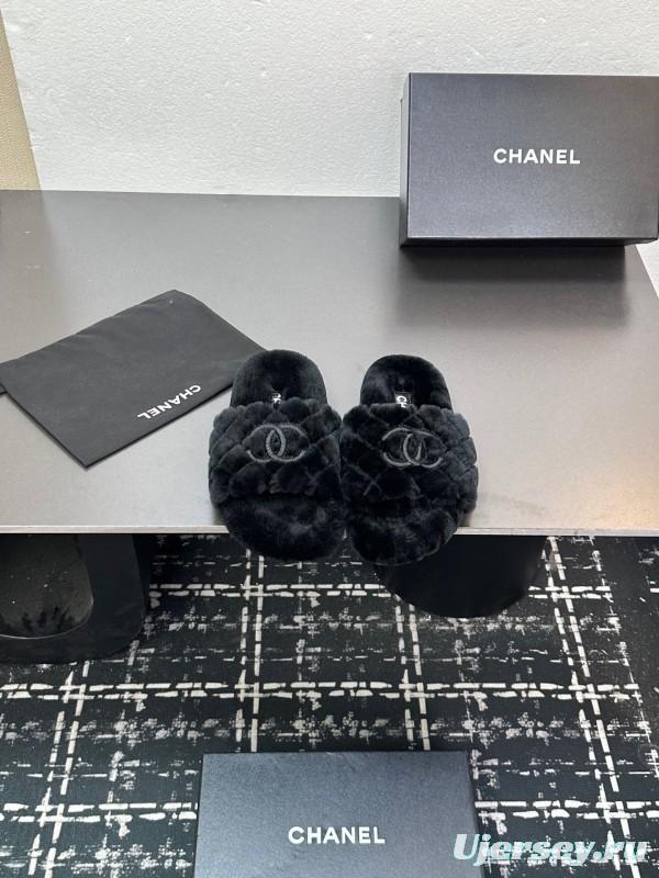 Chanel 2025 SS Fashion Fur Slippers - LY00250