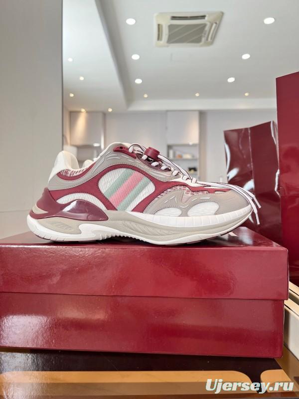 Gucci 2025 SS Collection 2.0 Sneakers with Reflective Stripes and Retro Design - AS00450