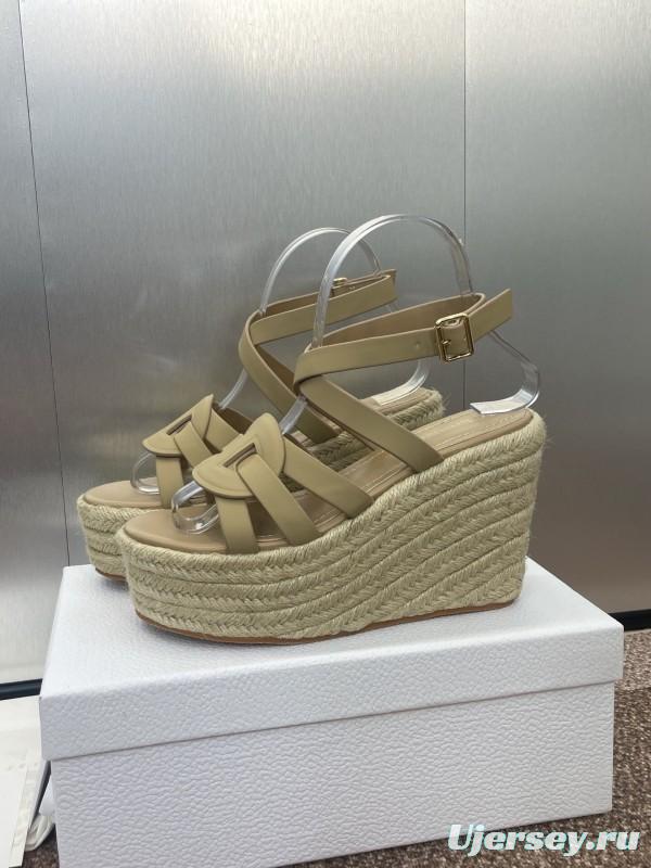 Dior D-Club Jelly Color Hollow Layered Cross Strap Platform High Heel Women's Shoes - KFY00290