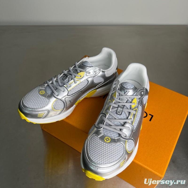 L v Olympia Round Toe Lace-Up Low Top Casual Lifestyle Shoes - YC