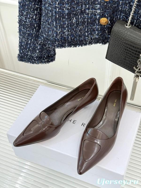 The Row 2025 SS Kitten Heel Pointed Toe High Heels - KFY00320