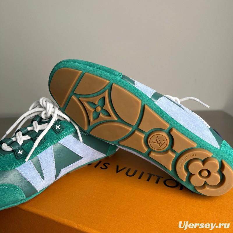 Lv Sneakerina 2025 SS Ballet Flat Low-Top Lace-Up Casual Shoes - YC