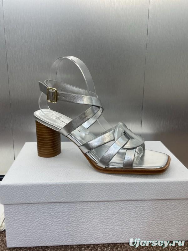 Dior D-Club Jelly Color Hollow Layered Cross Strap High Heel Women Shoes - KFY00290