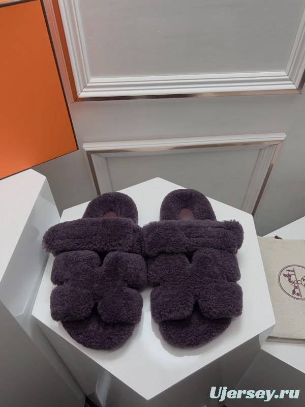 H ERLING Mao Slippers 2025 SS Collection Genuine Fur Comfort - LY00270