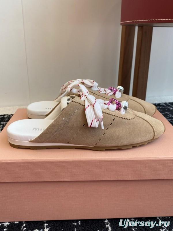 MiuMiu 2025 SS Slip-On Trainer Casual Shoe - KFY00295