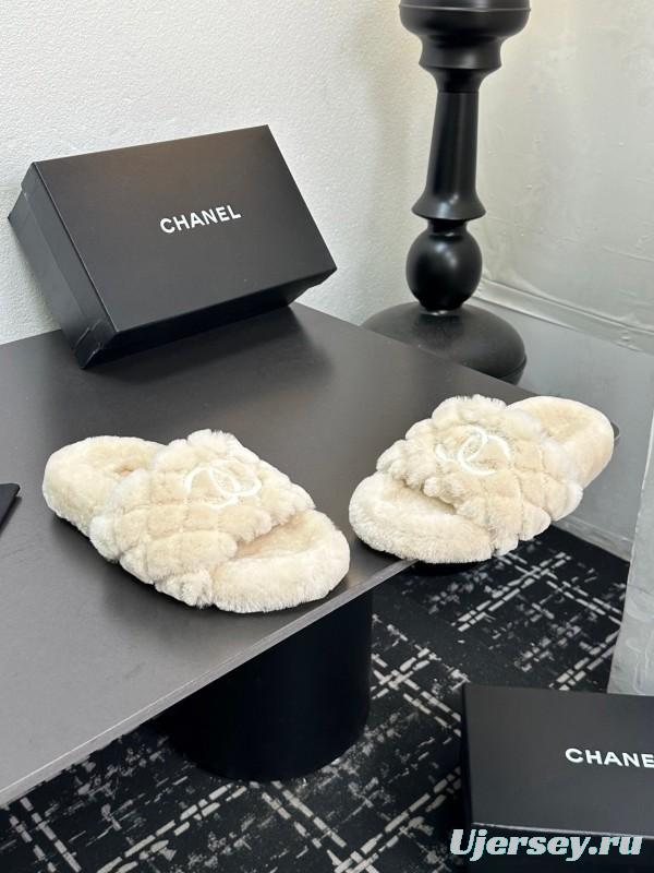 Chanel 2025 SS Classic Fluffy Slippers - LY00250
