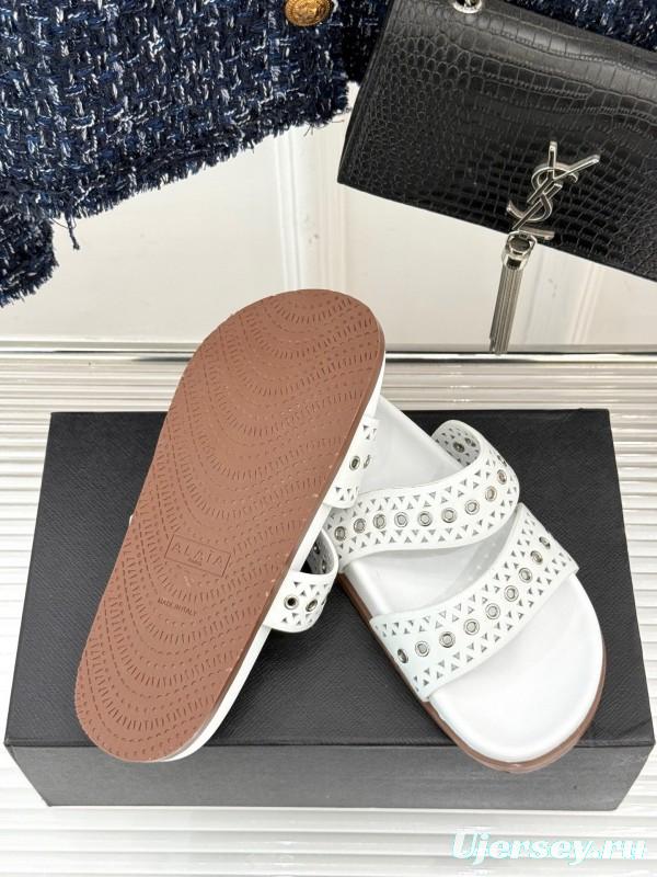 Alaia Spring Summer 2025 Laser-Cut Casual Sandals - KFY00260