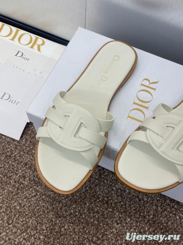 Dior D-Club Jelly Color Hollow Layered Cross Strap Women's Sandals - KFY00280