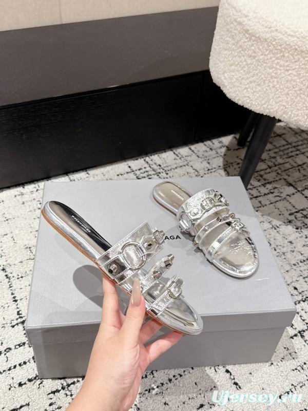 Balenciaga Cagole Metal Studs Sandals Series - KFY00260