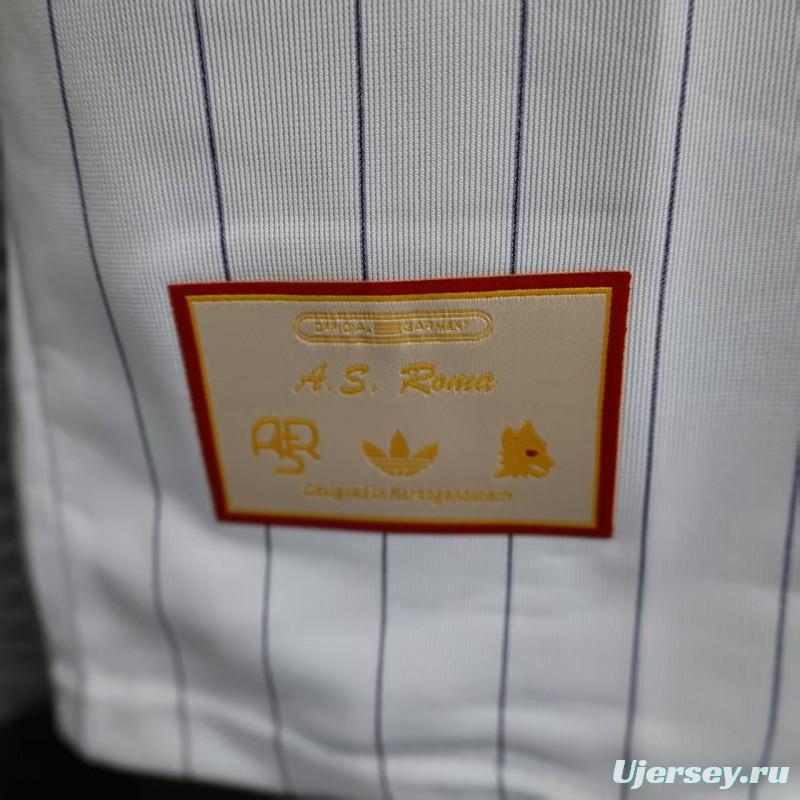 Player Version 25/26 AS Roma White Adidas Original Casual Jersey
