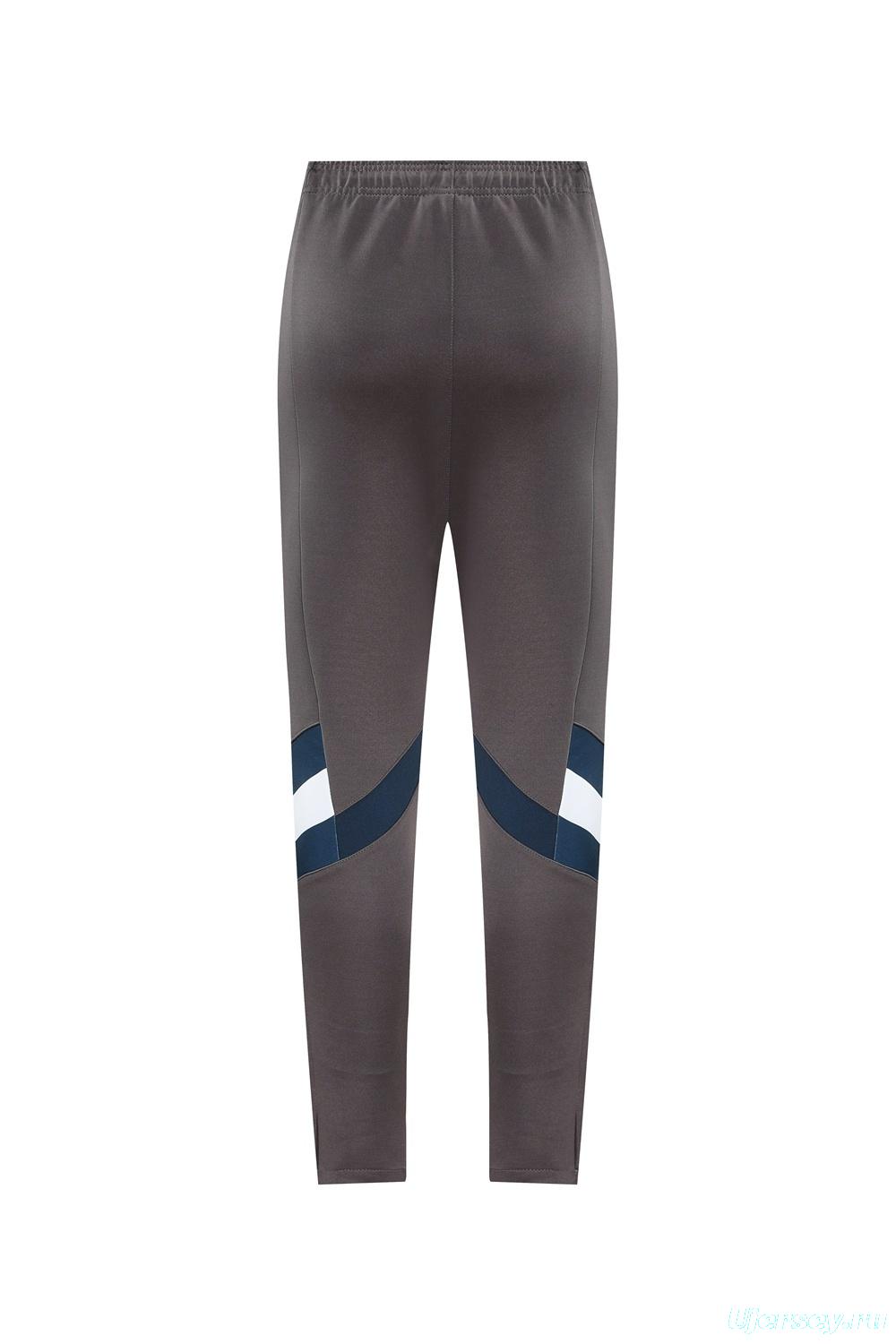 25/26 Real Madrid Light Grey Full Zipper Jacket+Long Pants