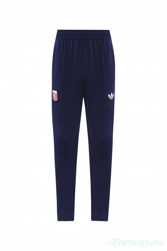 25/26 Olympique lyonnais/Lyon Blue Full Zipper Jacket+Long Pants