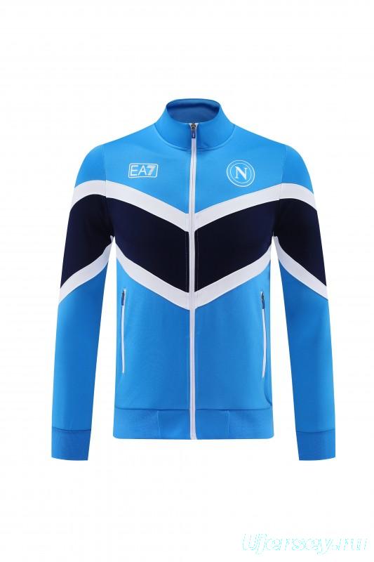 25/26 Napoli Blue/Black Full Zipper Jacket+Long Pants