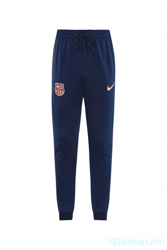 25/26 Barcelona 01 Royal Blue Hoodie Full Zipper Jacket+Long Pants