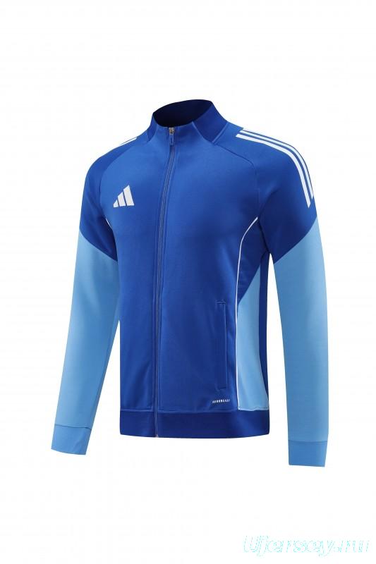 2025 Adidas Colorful Blue Full Zipper Jacket+Long Pants