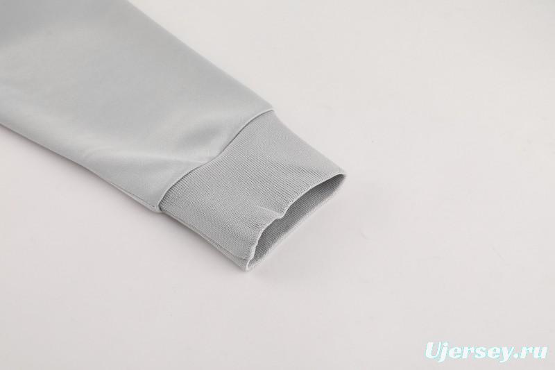 2025 Adidas Grey Full Zipper Jacket+Long Pants