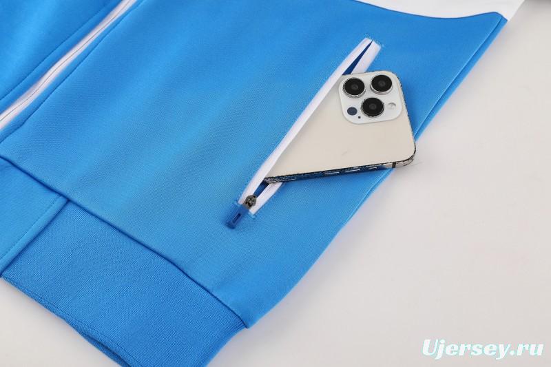 25/26 Napoli Blue/Black Full Zipper Jacket+Long Pants