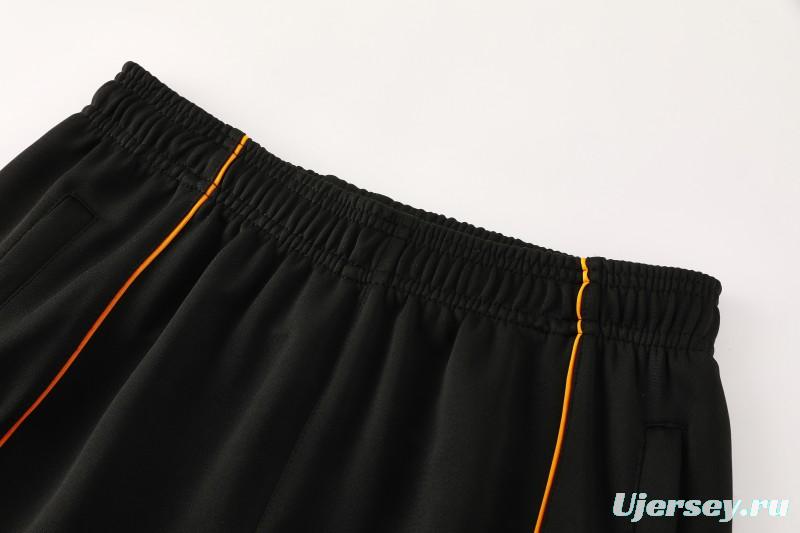 25/26 Roma Black Full Zipper Jacket+Long Pants