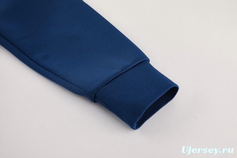 2025 Adidas Azure Blue Full Zipper Jacket+Long Pants