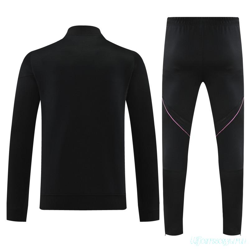 25/26 Juventus Black FULL Zipper Jacket Tracksuit +Long Pants