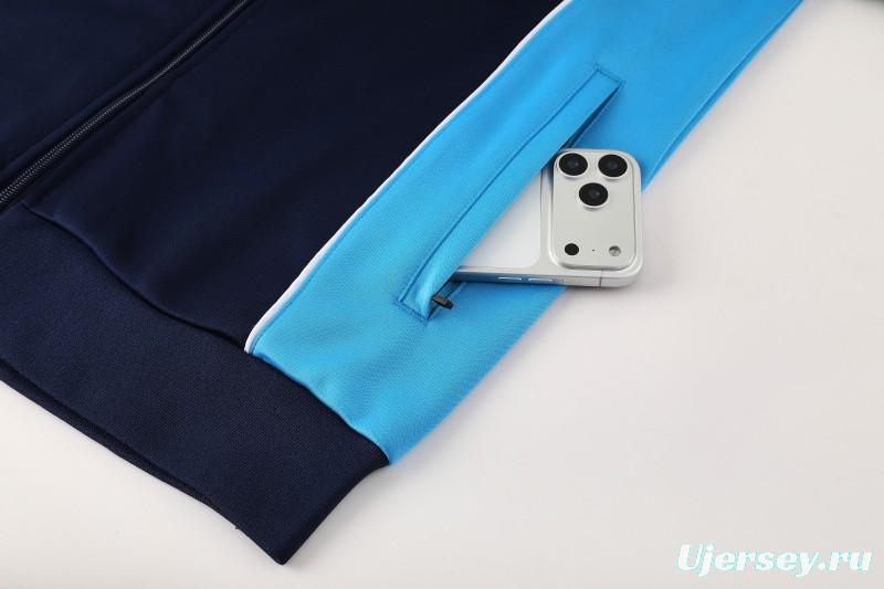 25/26 SSC Napoli Navy Blue  Full zipper Jacket Tracksuit+ long pants
