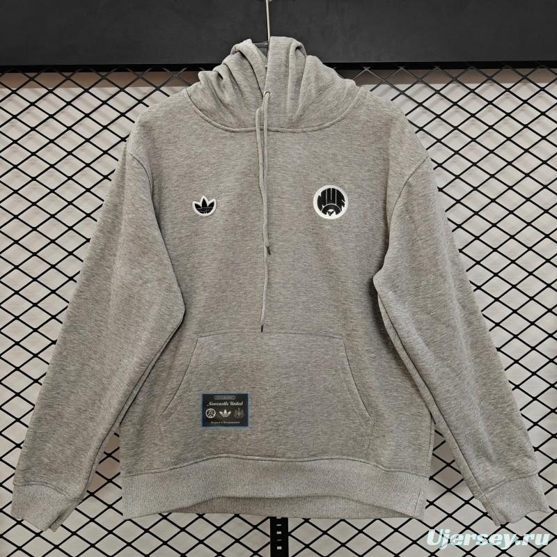 25/26 Adidas x Newcastle United Retro Embroidered Logo Hoodie 9 Colors