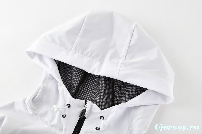 25/26 Real Betis White Black Green  Full zipper Jacket Tracksuit+ long pants