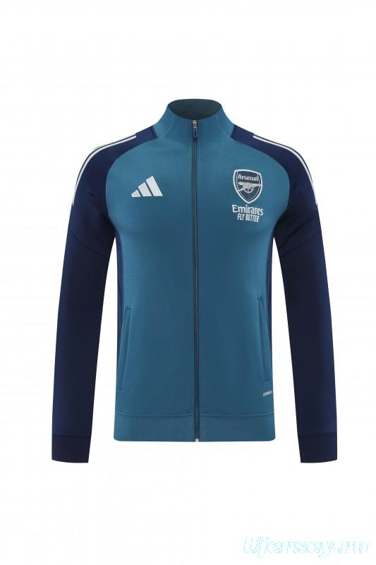 25/26 Arsenal  Navy Blue  Full zipper Jacket Tracksuit+ long pants