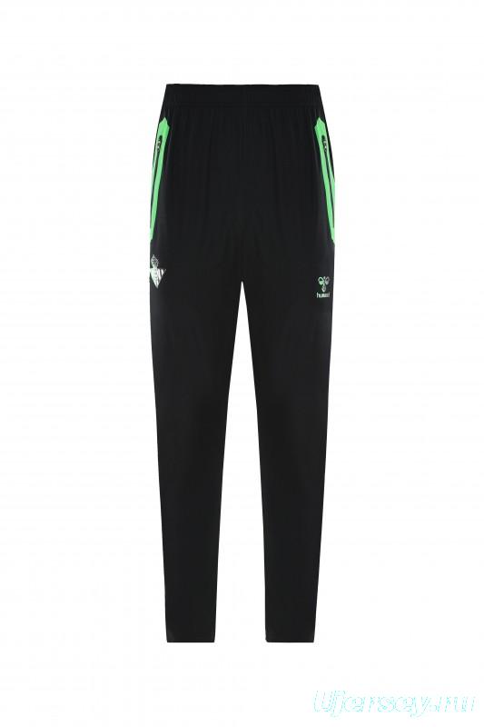 25/26 Real Betis White Black Green  Full zipper Jacket Tracksuit+ long pants