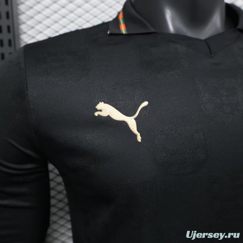 Player Version 2026 Portugal Goalkeeper Dark Grey Long Sleeve Jersey
