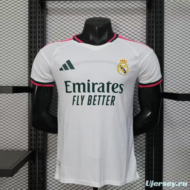 26/27 Player Version Real Madrid Home White Pink Black Jersey