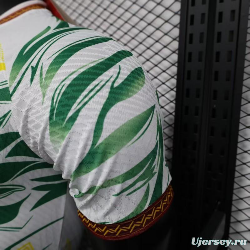 Player Version 2026 Mali Away White with Eagle Pattern Jersey