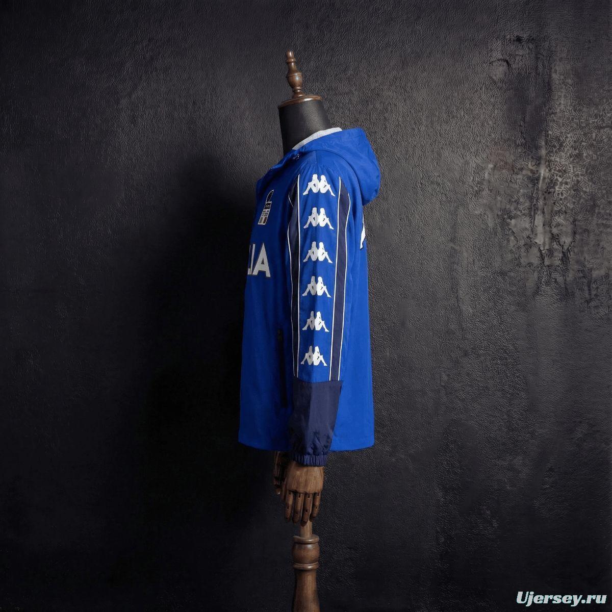 1998 Vintage Style Italy Blue Jacket Windbreaker