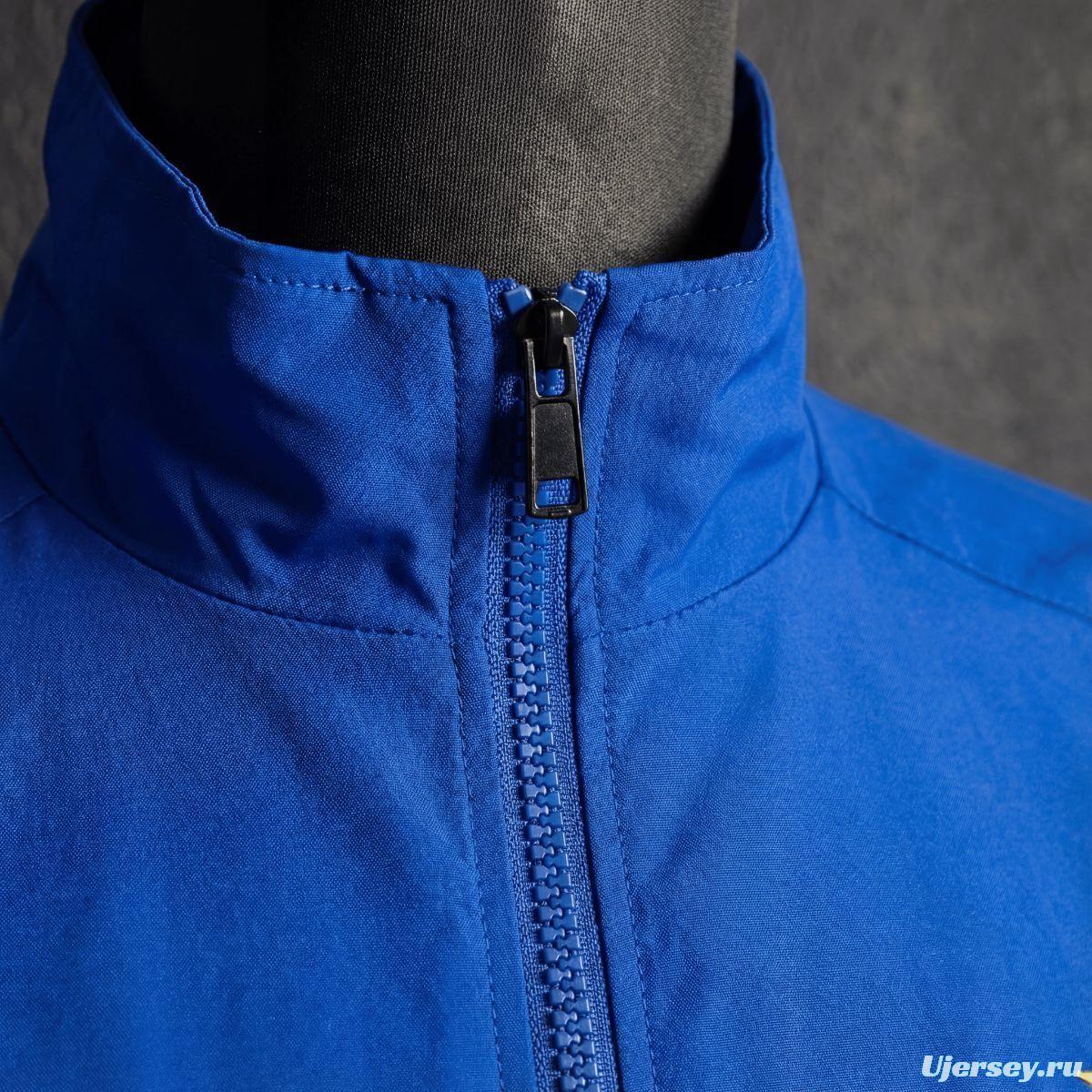 1998 Vintage Style Brazil Blue Jacket Windbreaker