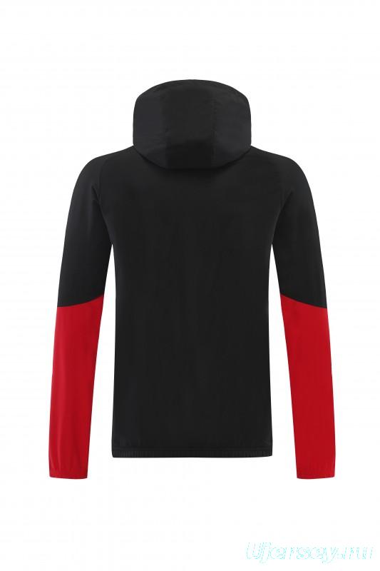 2026 Germany Hoodie Black Full Zipper Windbreaker + Long Pants