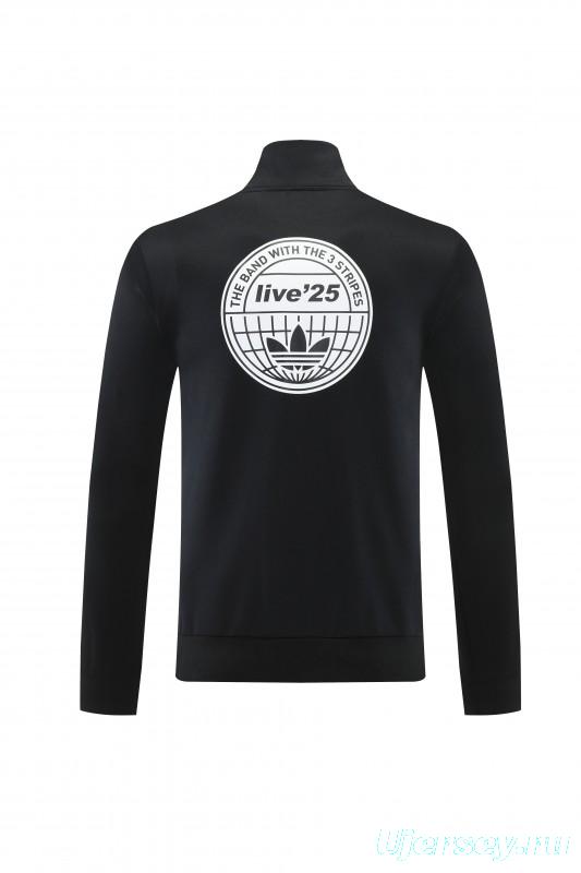 2026 Adidas Black Full Zipper Jacket + Long Pants