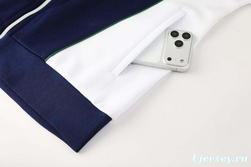 26/27 Real Betis x Kappa Navy Blue  Full Zipper Jacket Tracksuit + Long Pants