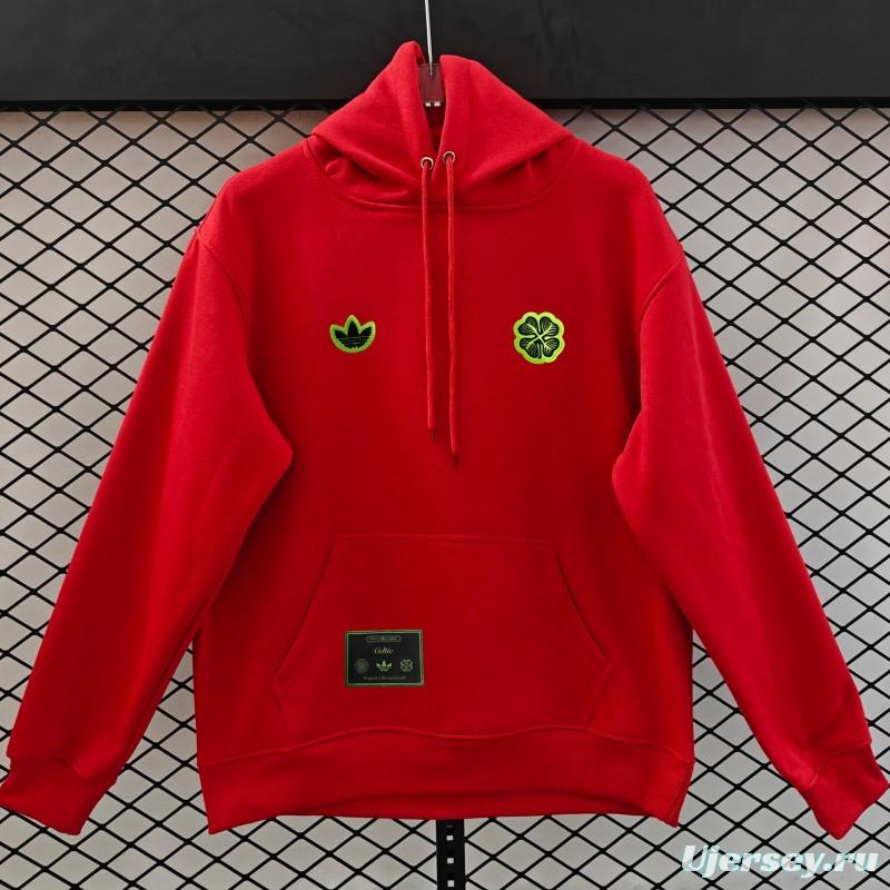 25/26 Celtic Embroidered Logo Hoodie 9 Colors