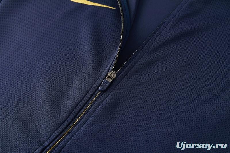 2026 NIKE Navy Full Zipper Jacket + Long Pants